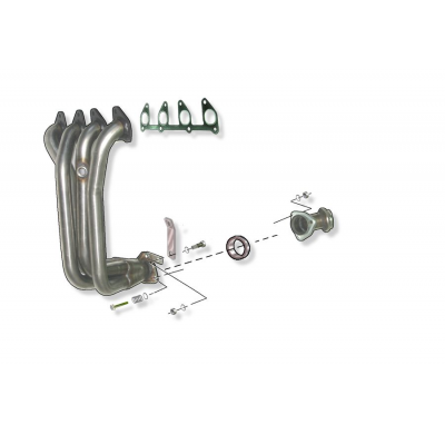 Colector De Escape Tubular Inoxidable / Opel Astra F 1.6i 8v Berlina 92-96 Rc Racing