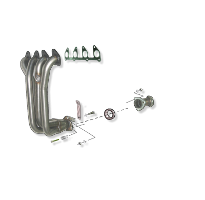 Colector De Escape Tubular Inoxidable / Opel Astra F 1.6i 8v Berlina 92-96 Rc Racing