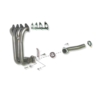 Colector De Escape Tubular Inoxidable / Opel Corsa B 1.2i 8v 93- Rc Racing