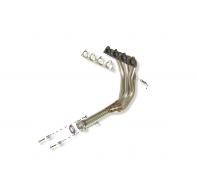 Colector De Escape Tubular Inoxidable / Honda Civic / Honda Civic V  / Rover 416i / Rover 216i 1.5i 16v Vtec 96-01 Rc Racing