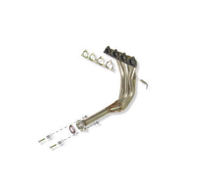 Colector De Escape Tubular Inoxidable / Honda Civic / Honda Civic V  / Rover 416i / Rover 216i 1.5i 16v Vtec 96-01 Rc Racing