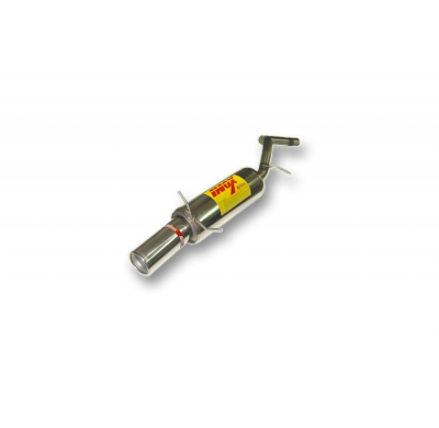 Escape Trasero Inoxidable No Homologado / Renault Megane 2.0i 8v Cabrio 96-02 Rc Racing