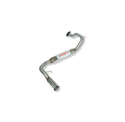 Escape Trasero Inoxidable Grupo-N Competicion / Honda Civic 1.6i 16v Crx Ed9 06/89-12/91 Rc Racing