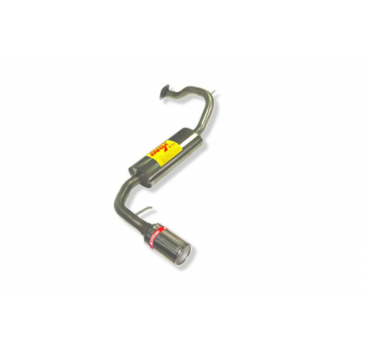 Escape Trasero Inoxidable / Honda Civic 1.6i 16v Crx Ed9 06/89-12/91 Rc Racing