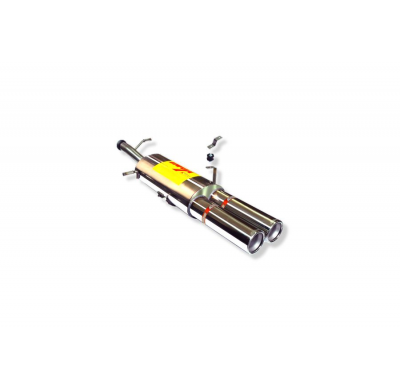 Escape Trasero Inoxidable No Homologado / Peugeot 307cc 1.6i 16v Cabrio 02- Rc Racing