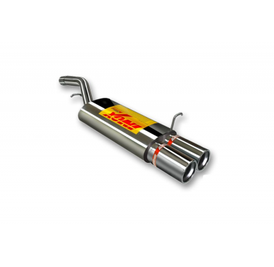 Escape Trasero Inoxidable No Homologado / Ford Fiesta 1.6 Tdci 11/04-11/05 Rc Racing