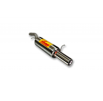 Escape Trasero Inoxidable No Homologado / Ford Fiesta 1.6 Tdci 11/04-11/05 Rc Racing