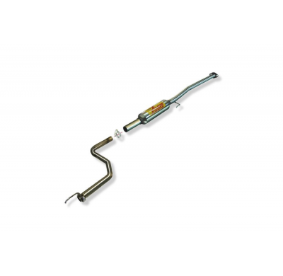 TRAMO INTERMEDIO CON SILENCIADO INOXIDABLE / HONDA CIVIC 1.5i 16V VTEC 96-01 RC RACING