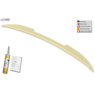 RDX Spoiler de Maletero para BMW Serie 3 E93 Cabrio / Convertible Spoiler Trasero Fabricado en plástico PUR-IHS. Incluye homolog