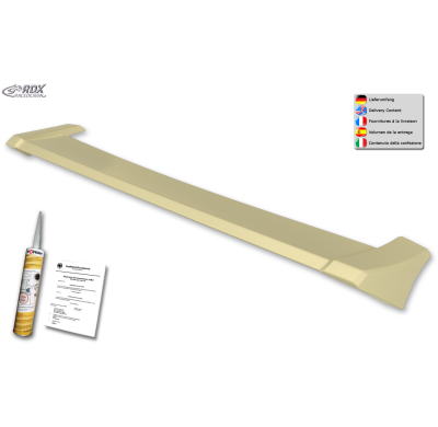 Alerón de Techo RDX para DACIA Duster (2018-2021) Alerón Trasero de Maletero Fabricado en plástico PUR-IHS. Incluye homologación