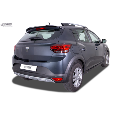Alerón de Techo RDX para DACIA Sandero 3 (DJF) 2020+ Alerón Trasero de Maletero Fabricado en plástico PUR-IHS. Incluye homologac