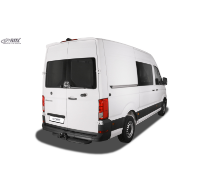 Alerón de techo RDX para VW Crafter y MAN TGE, techo alto, alerón trasero estándar (H2) Fabricado en plástico PUR-IHS. Incluye h