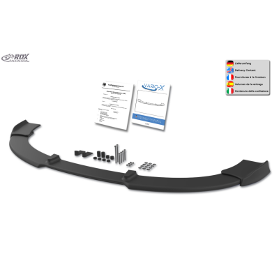 Spoiler delantero RDX VARIO-X para AUDI A4 8E B6 (S-Line/S4) con difusor de labio delantero Rdx Racedesign