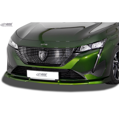 Spoiler Delantero RDX VARIO-X para PEUGEOT 308 (III / F) Labio Delantero Splitter Fabricado en plástico PUR. Se entrega con kit