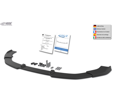 Spoiler delantero RDX VARIO-X para KIA Optima (JF) 2015-2018 Separador de Labio Delantero Fabricado en plástico PUR. Se entrega
