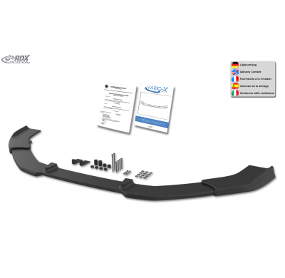 Spoiler delantero RDX VARIO-X para CHEVROLET Cruze 2009-2012 Separador de labio delantero Fabricado en plástico PUR. Se entrega