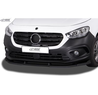 Spoiler Delantero RDX VARIO-X para MERCEDES Citan y Clase T (W420 / 2021+) Separador de Labio Delantero Fabricado en plástico PU
