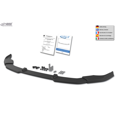 Spoiler delantero RDX VARIO-X para FORD Kuga 2 (DM2) 2016-2020 Separador de Labio Delantero Fabricado en plástico PUR. Se entreg