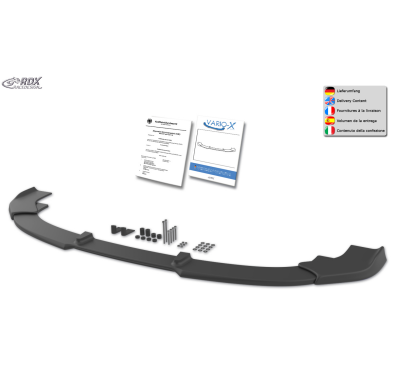 Spoiler Delantero RDX VARIO-X para MERCEDES EQE Berlina, también AMG y AMG-Line (V295, 2022+) Front Lip Splitter Fabricado en pl