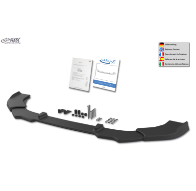 Spoiler delantero RDX VARIO-X para MITSUBISHI Space Star & Mirage (2016-2020) Separador de Labio Delantero Fabricado en plástico