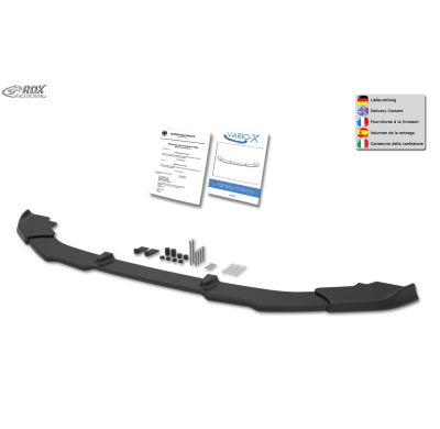 Spoiler delantero RDX VARIO-X para NISSAN NV400 (2010+) e Interstar (2021+) con difusor de labio delantero Rdx Racedesign