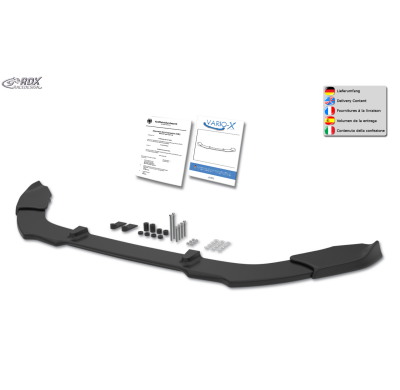 Spoiler delantero RDX VARIO-X para FORD Fiesta MK7 JA8 JR8 (2012-2017) Splitter de labio delantero Rdx Racedesign