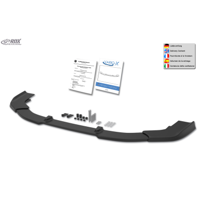 Spoiler delantero RDX VARIO-X para FORD Transit Connect Active y Tourneo Connect Active (SK, SKN / 2022-presente) Splitter de la