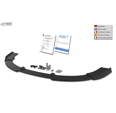 Spoiler delantero RDX VARIO-X para MITSUBISHI Lancer Sportsedan 2008+ Splitter de labio delantero Rdx Racedesign
