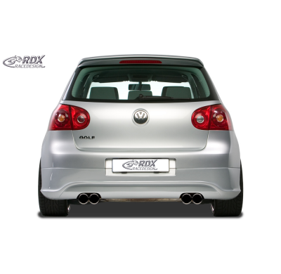 RDX Extension paragolpes trasero VW Golf 5 "R32 clean" with exhaust hole left & right Material:ABS
