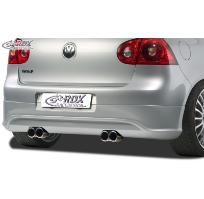 RDX Extension paragolpes trasero VW Golf 5 "R32 clean" with exhaust hole left & right Material:ABS