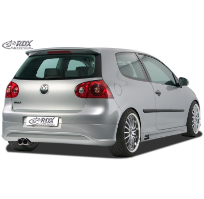 RDX Extension paragolpes trasero VW Golf 5 "R32 clean" with exhaust hole left Material:ABS