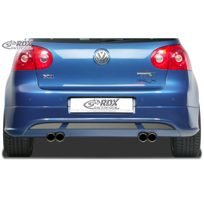 RDX Extension paragolpes trasero VW Golf 5 "V2" with exhaust hole left & right Material:ABS