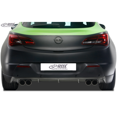 Spoiler Trasero RDX OPEL Astra J GTC Difusor (para salida duplex de escape)