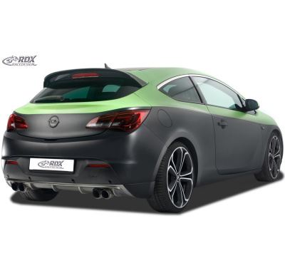 Spoiler Trasero RDX OPEL Astra J GTC Difusor (para salida duplex de escape)