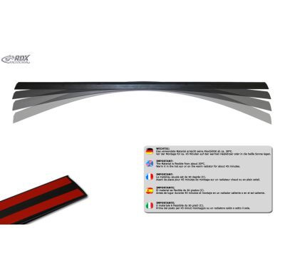 RDX Extension aleron Lip HONDA Civic 2017+ Rear spoiler lip Material:PUR