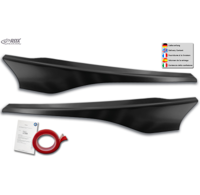 RDX Pestañas de faros para FORD Transit Custom & Tourneo Custom (2018-2023) Light Brows Conjunto para ambos lados. Fabricado en