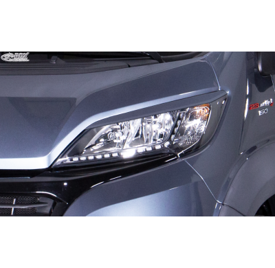 RDX Pestañas de faros para CITROEN Jumper, FIAT Ducato, OPEL Movano, PEUGEOT Boxer Light Brows Conjunto para ambos lados. Fabric