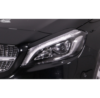 RDX Pestañas de faros para MERCEDES Clase A W 176 245G (2012-2019) Light Brows Conjunto para ambos lados. Fabricado en plástico