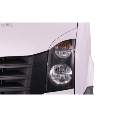 RDX Pestañas de faros para VW Crafter (2006-2017) Light Brows Conjunto para ambos lados. Fabricado en plástico PUR/ABS. Incluye