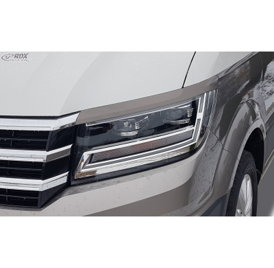 RDX Pestañas de faros para VW Crafter y MAN TGE (2017+) Light Brows Conjunto para ambos lados. Fabricado en plástico PUR/ABS. In