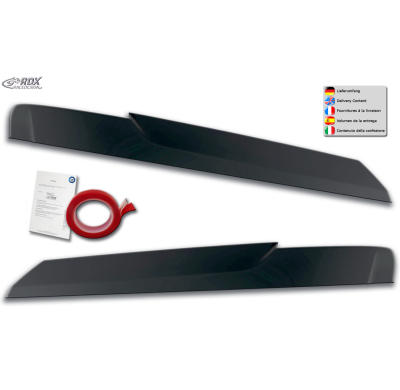 RDX Pestañas de faros para VW Crafter y MAN TGE (2017+) Light Brows Conjunto para ambos lados. Fabricado en plástico PUR/ABS. In