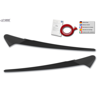 RDX Pestañas de faros para SEAT & CUPRA Leon (KL, 2020+) / CUPRA Formentor (KM, 2020+) Light Brows Conjunto para ambos lados. Fa