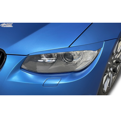 RDX Pestañas de faros para BMW Serie 3 E92 / E93 2010-2013 Light Brows Conjunto para ambos lados. Fabricado en plástico PUR/ABS.