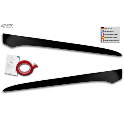 RDX Pestañas de faros para BMW Serie 3 E92 / E93 2010-2013 Light Brows Conjunto para ambos lados. Fabricado en plástico PUR/ABS.