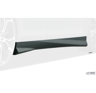 Faldones laterales RDX para DACIA Sandero 1 (SD/SDR) "Turbo" Conjunto para ambos lados. Fabricado en plástico ABS. Incluye homol