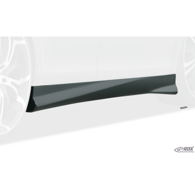 Faldones laterales RDX para DACIA Sandero 1 (SD/SDR) "Turbo" Conjunto para ambos lados. Fabricado en plástico ABS. Incluye homol