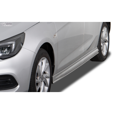 Faldones laterales RDX para OPEL Astra K (2015-2021) "Edición" Conjunto para ambos lados. Fabricado en plástico ABS. Incluye hom