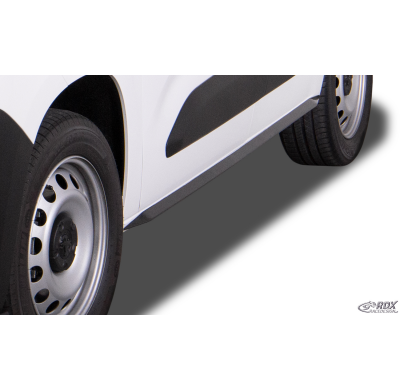 Faldones laterales RDX para CITROEN Berlingo, PEUGEOT Partner & Rifter, OPEL Combo, TOYOTA ProAce City (Tipo E, 2018+) "Slim"