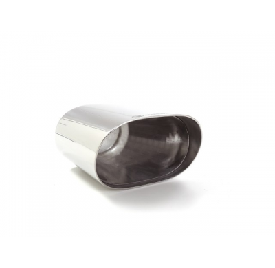 Cola Ovalada 128x80 Mm Acero Inox Con Tubo De Entrada 57 Mm - Largura 180 Mm
  Universal Colas De Escape Ov.128x80 Ragazzon