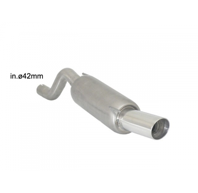 Escape Trasero Acero Inox Con Salida Redonda 90 Mm Sport Line
  Opel Corsa D 1.4 (66kw) 2006>> Ragazzon